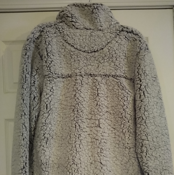Sherpa Half Zip Pull over sweat shirt pre owned - Picture 4 of 5